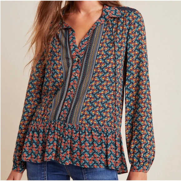 Maeve Tops - ✨Final 48 Hours🎉Anthropologie Maeve Janie Flounced Peasant Blouse